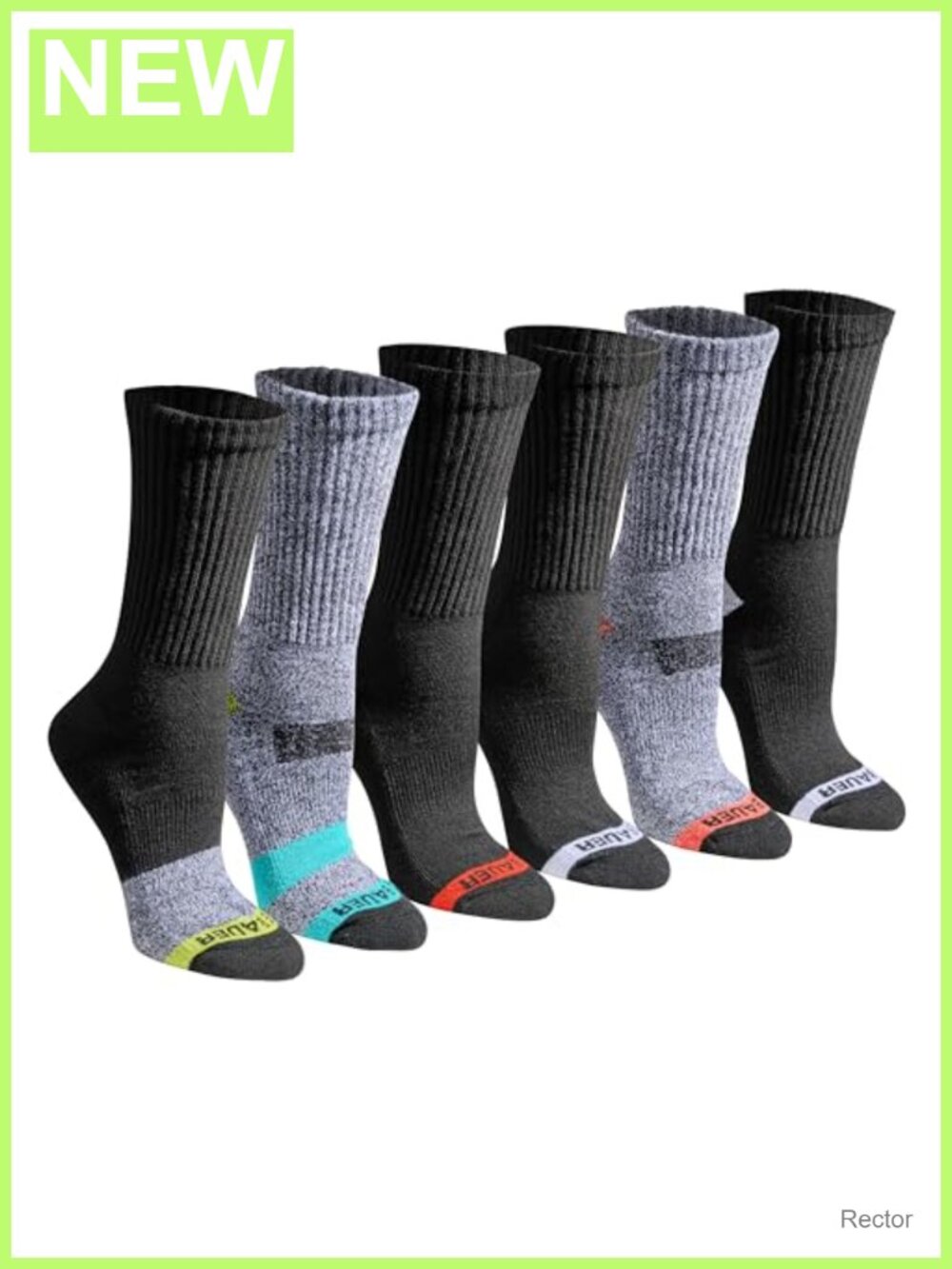 Eddie Bauer Women's Dura Dri Moisture Control 6-Pair Crew Socks